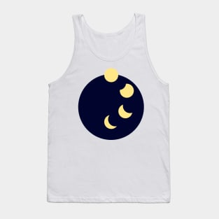 Moonset and Moon Phases Tank Top